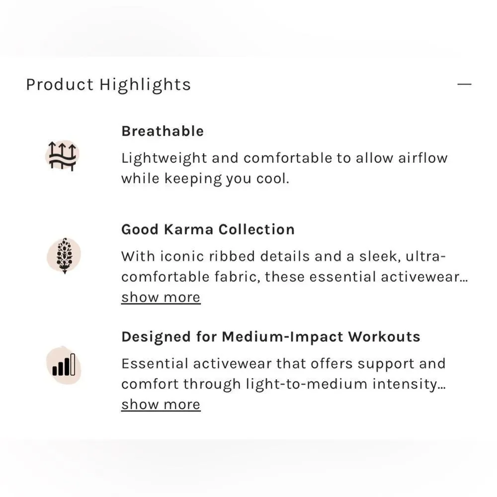 NWOT Free People High-Rise 7/8 Length Good Karma Leggings - Picture 4 of 9